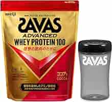 SAVAS - ザバス ホエイプロテイン100 ココア味 1050g シェイカー付き 2セット Amazon.co.jp: ザバス ホエイプロテイン 100 ココア味 1050g（50